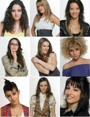 Alexandra, Alexia, Eva, Claire-Marie, Claudia, Maureen, Yaëlle, Noémie et Lucie