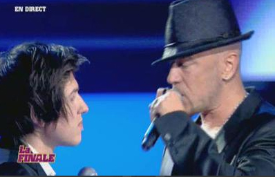 Quentin en duo avec Pascal Obispo